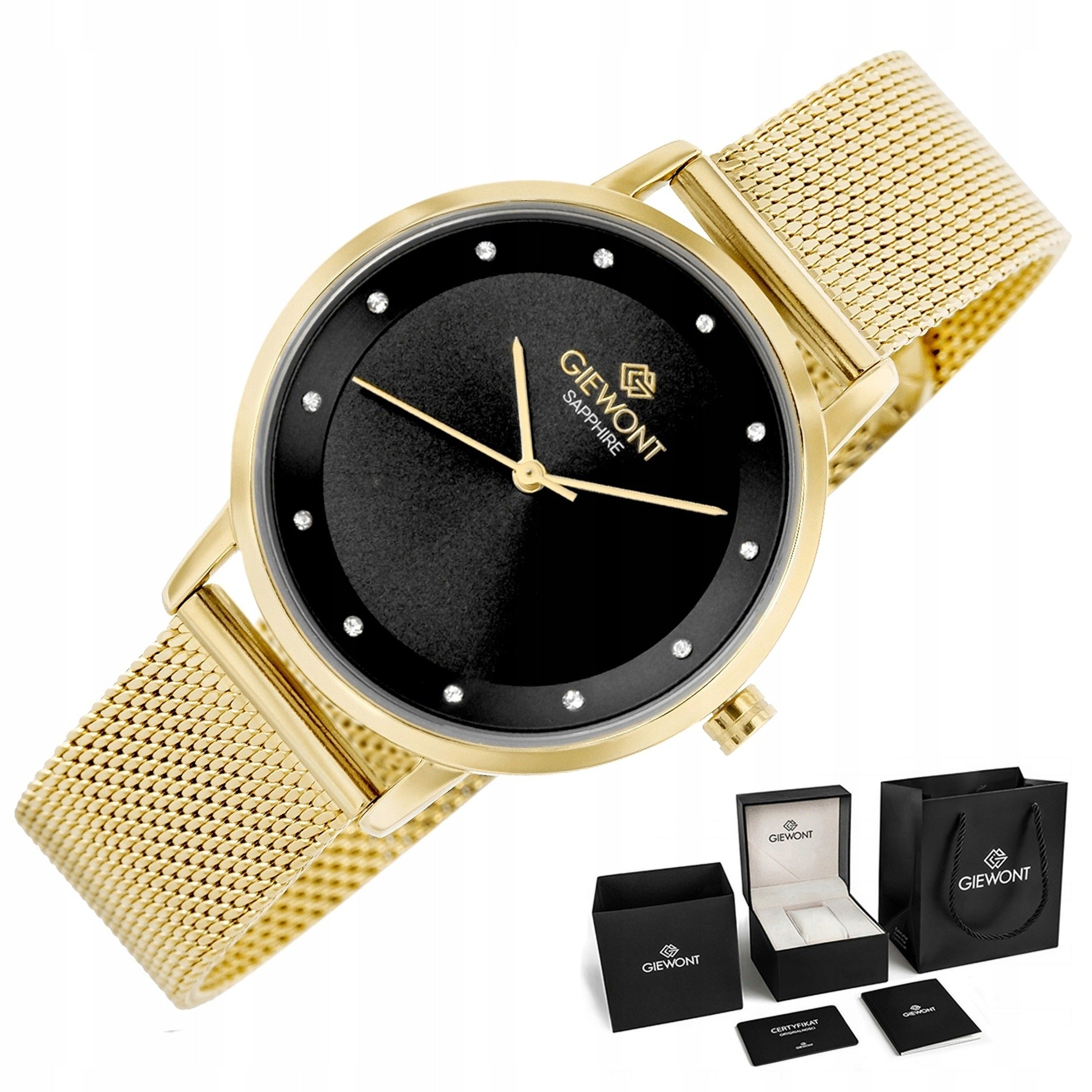 Women's watch Giewont Bracelet Sapphire Elegant GW4130 + BOX + ENGRAVING