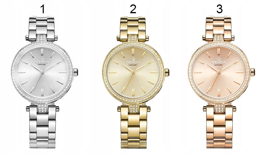 Women's watch Giewont Bracelet Sapphire Elegant GW9890 + BOX + ENGRAVING Packaging status original