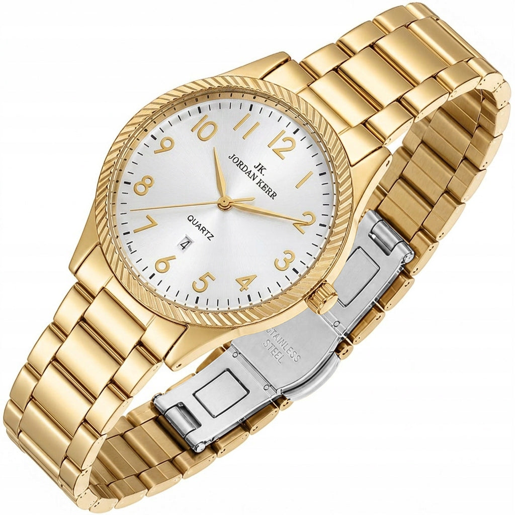 Women's watch Jordan Kerr Stella GOLD DATA model on bracelet Packaging status original