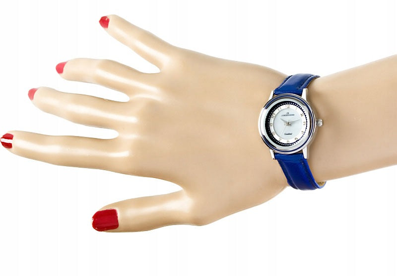 Women's watch Jordan Kerr silver strap white analog dial Brand Jordan Kerr