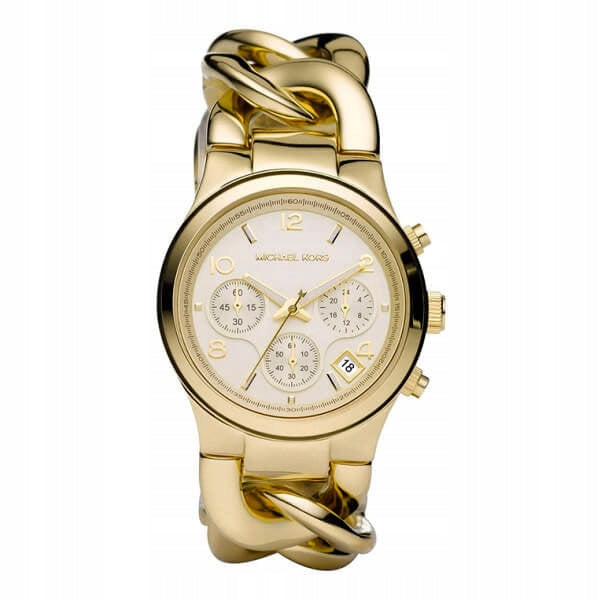 Women's watch Michael Kors MK3131 Runway gold on bracelet