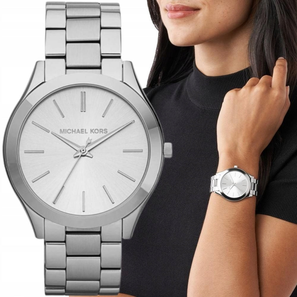 Women's watch Michael Kors MK3178 Slim Runway silver