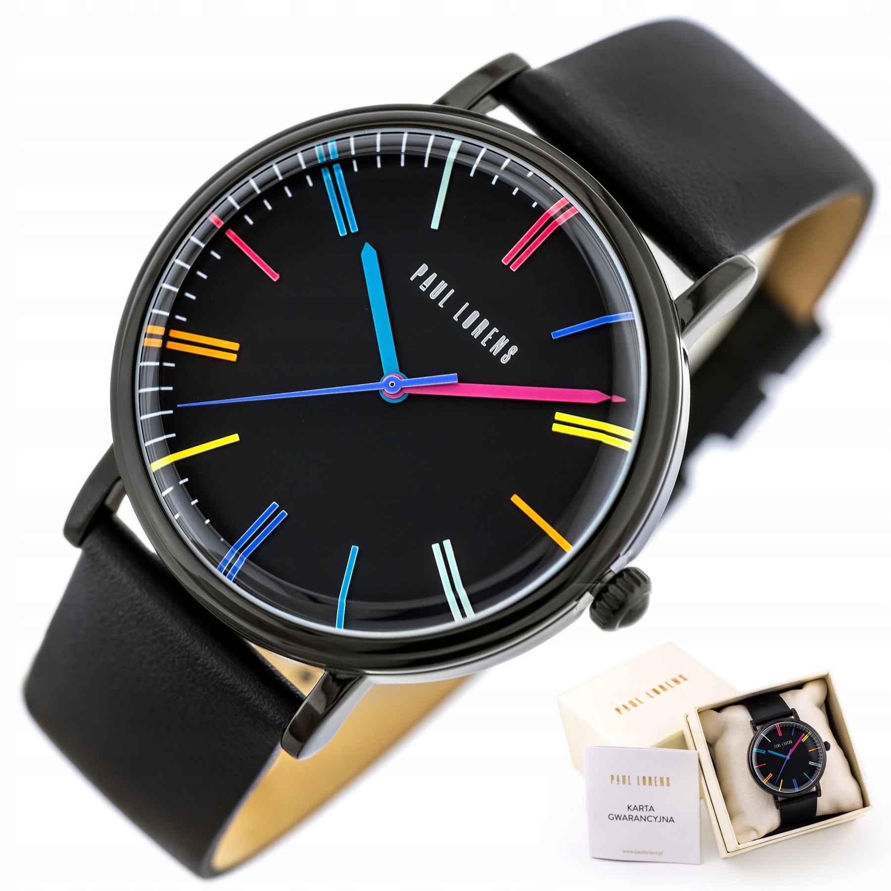 Women's watch PAUL LORENS 41mm PL12600A2-1A1 (zg586a) + BOX + ENGRAVING