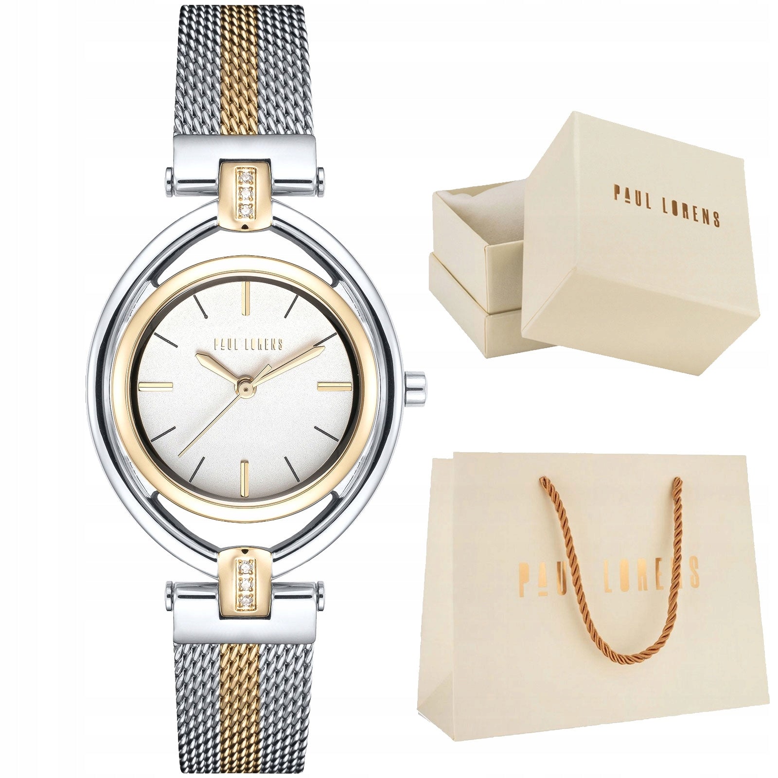 Women's watch Paul Lorens 13628B-3D2 elegant feminine shapely for gift