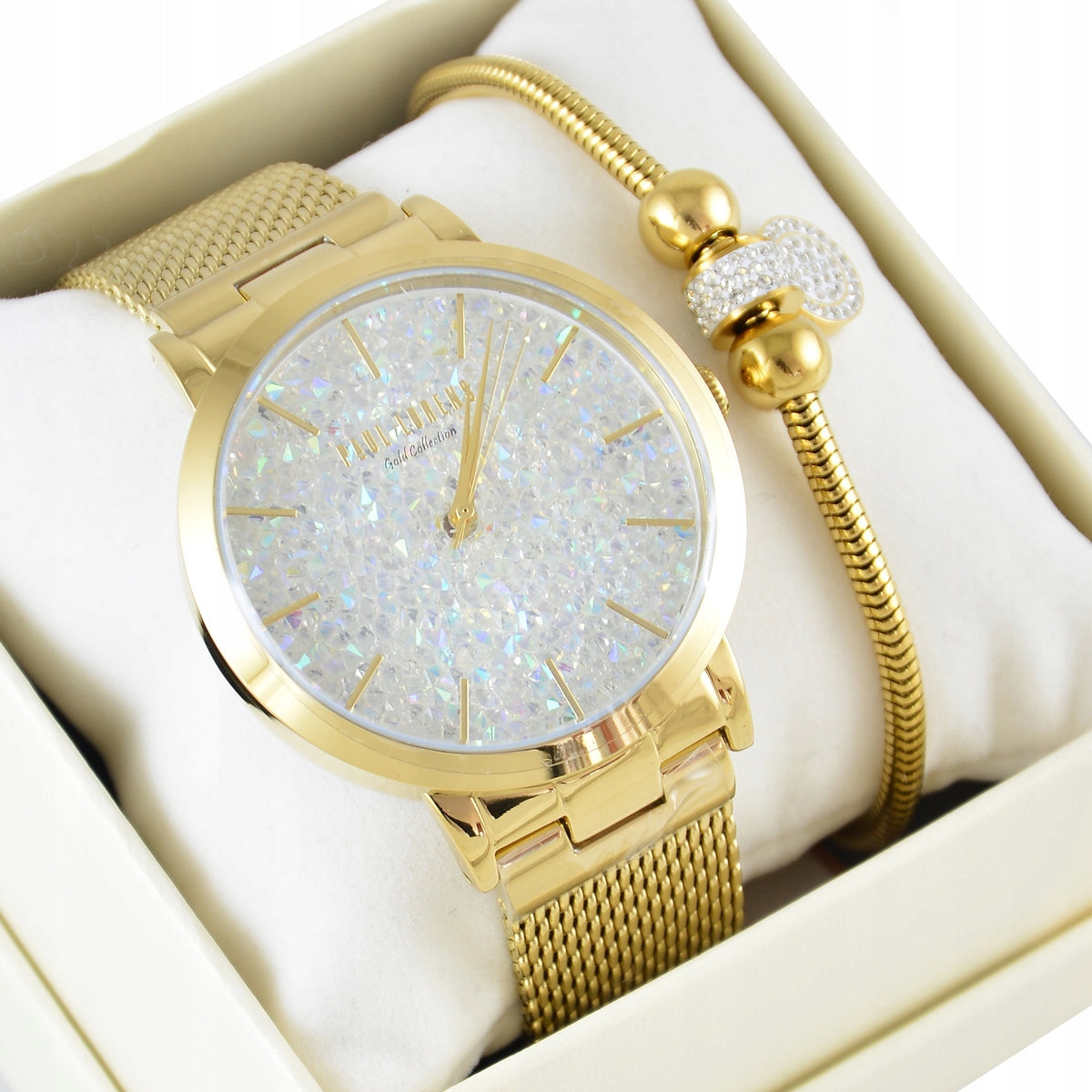 Women's watch Paul Lorens BELLICA gold set with bracelet + ENGRAVING