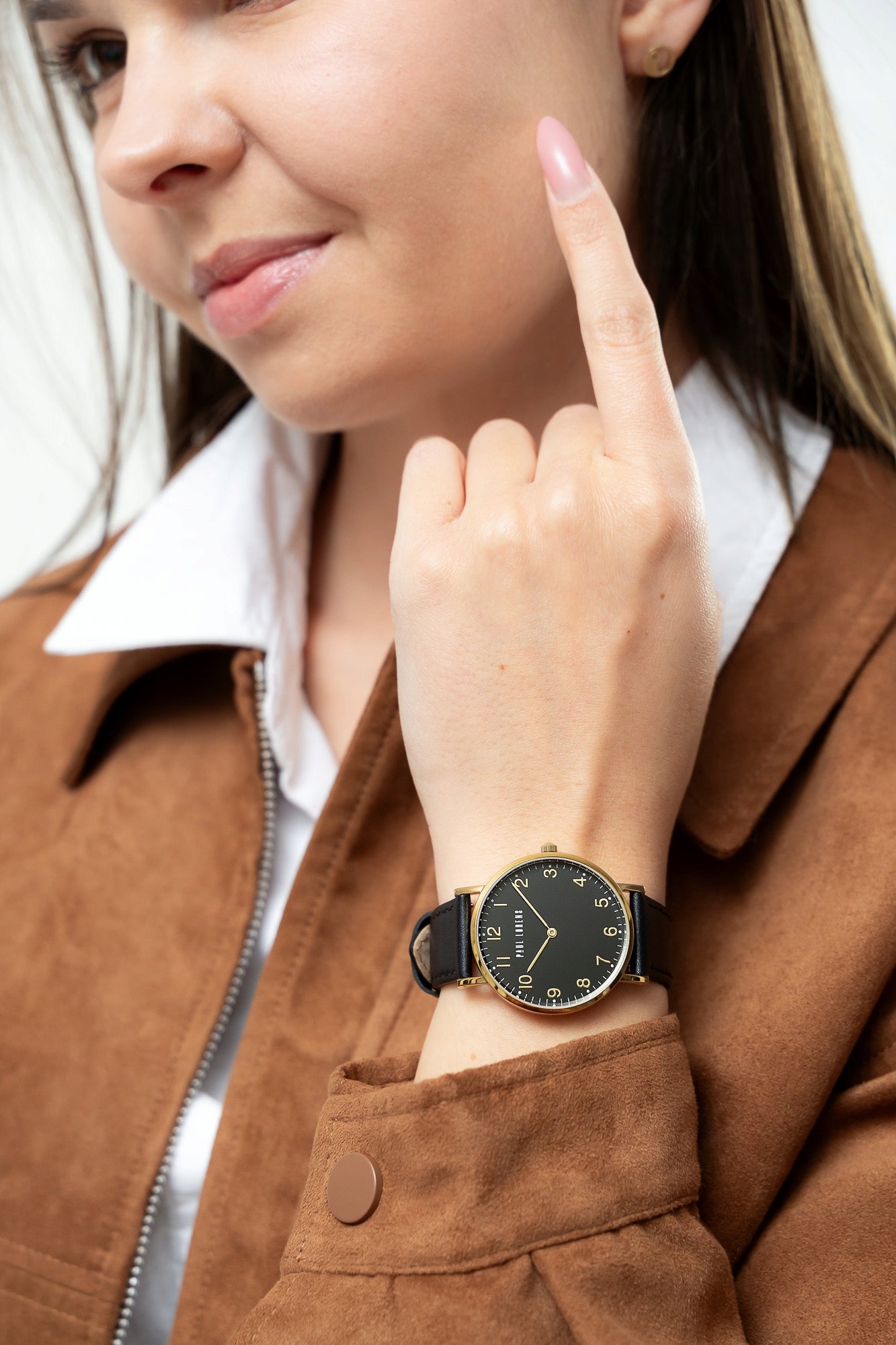 Women's watch Paul Lorens DIVALI leather dial numbers for gift + ENGRAVING Brand Paul Lorens