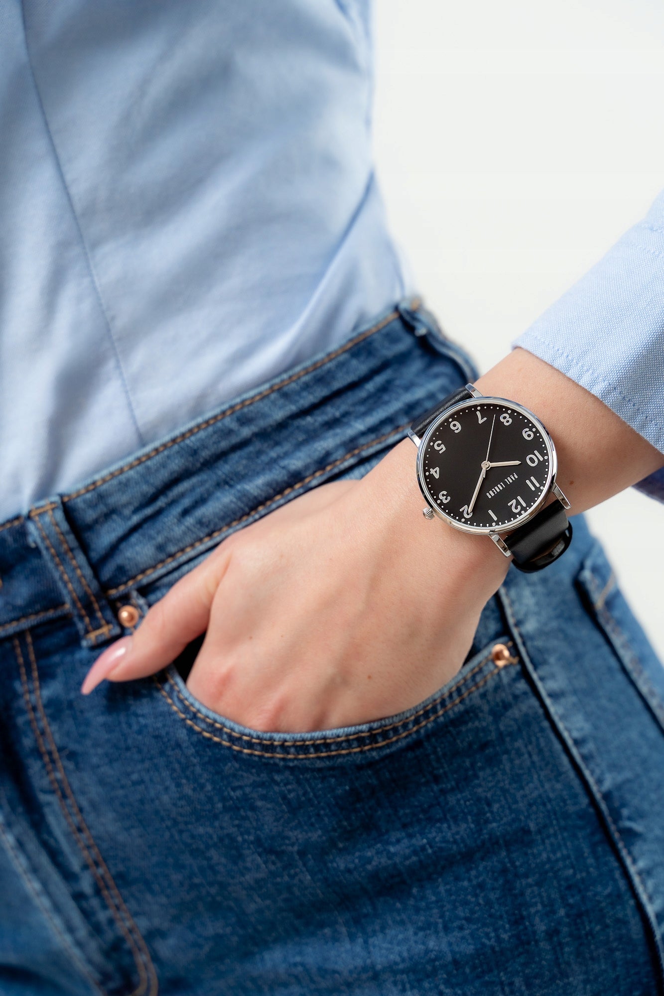Women's watch Paul Lorens FARAH leather classic dial with numbers ENGRAVING Brand Paul Lorens