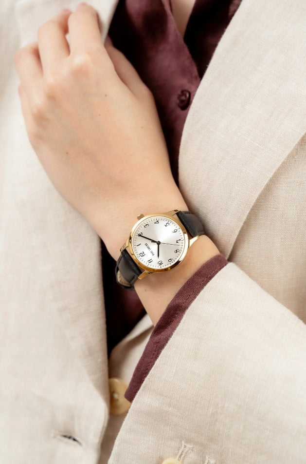 Women's watch Paul Lorens NALA leather readable dial with numbers + ENGRAVING Brand Paul Lorens