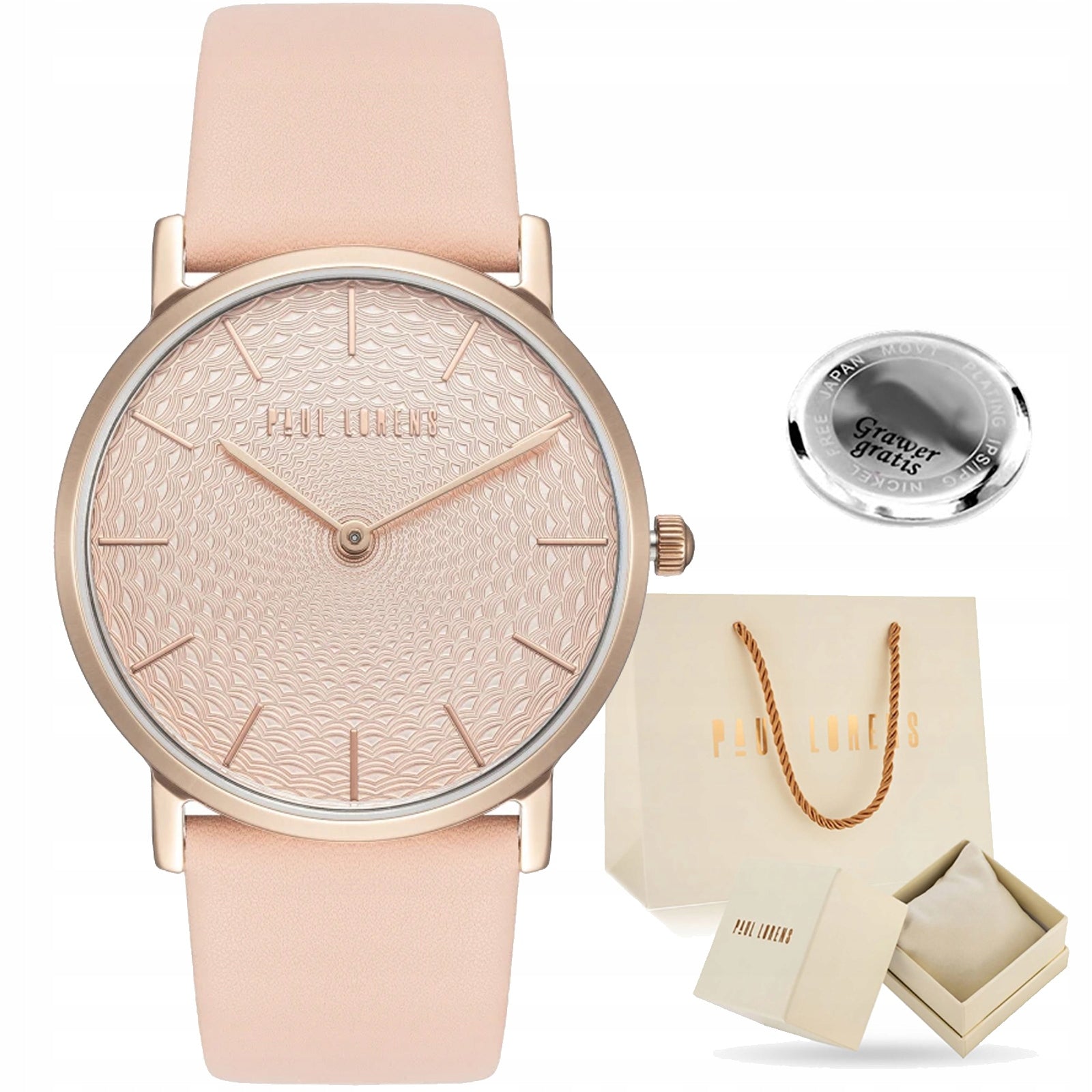 Women's watch Paul Lorens SEFIRA leather with impressive dial - WITH ENGRAVING