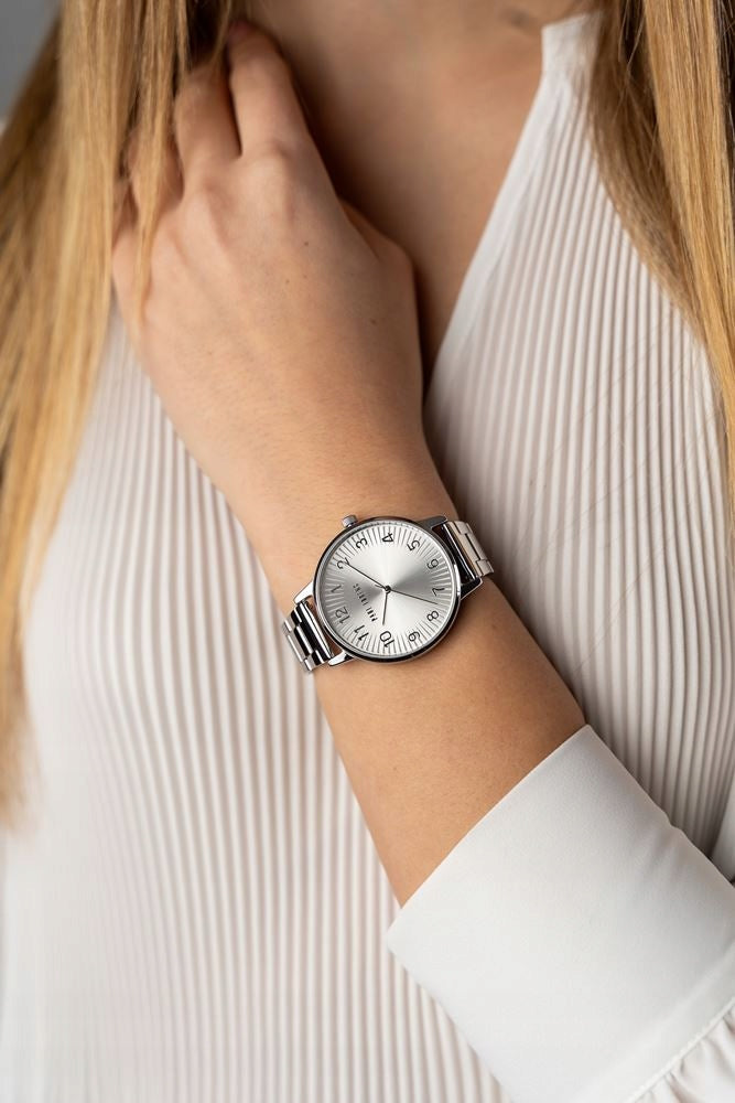 Women's watch Paul Lorens VARESE silver with numbers - WITH ENGRAVING Brand Paul Lorens