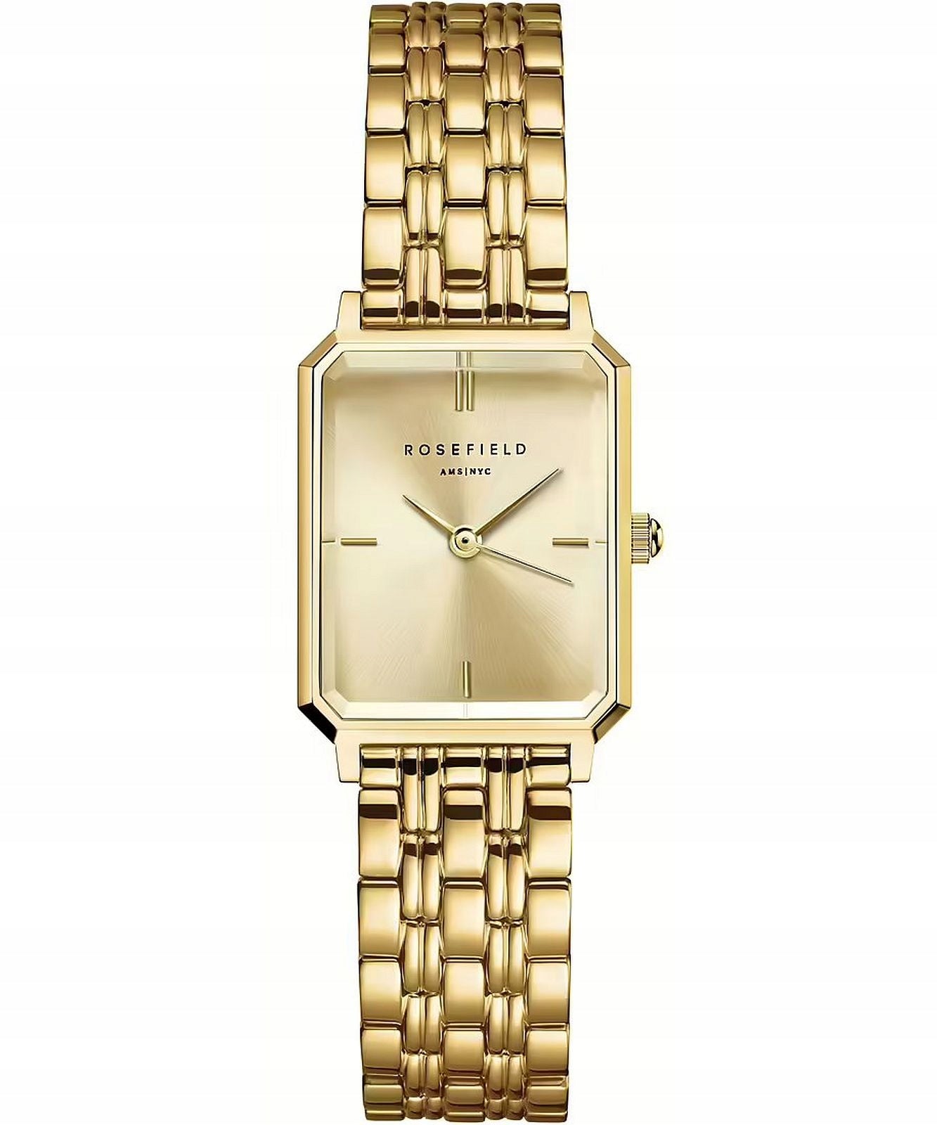 Women's watch ROSEFIELD Octagonal Gold Bracelet Classic Gift