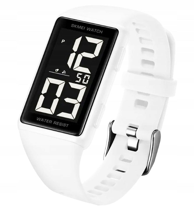 Women's watch / SKMEI / electronic / black / white / LED