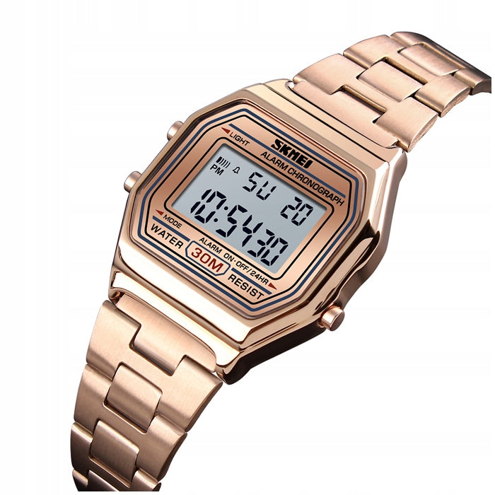 Women's watch SKMEI electronic bracelet gold silver copper