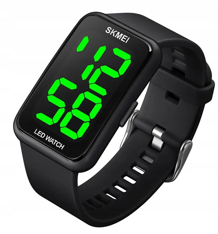 Women's watch SKMEI electronic date LED black