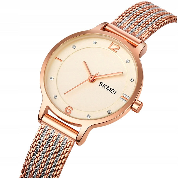 Women's watch / SKMEI / elegant / bracelet / silver / gold EAN (GTIN) 5907291137659