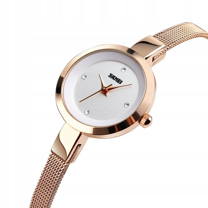 Women's watch SKMEI mesh bracelet gold anti-allergic EAN (GTIN) 5904094319107