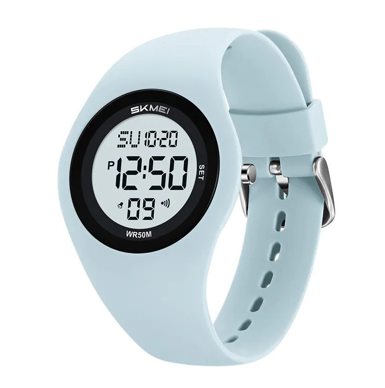 Women's watch SKMEI silicone electronic strap sport readable dial