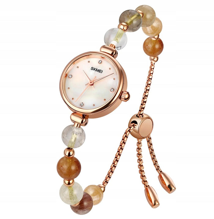 Women's watch SKMEI skm.119831c.wm bracelet chain beads Packaging status original