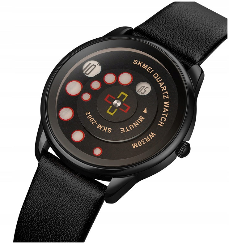 Women's watch SKMEI skm.120021b.wm analog strap unusual dial black Packaging status original