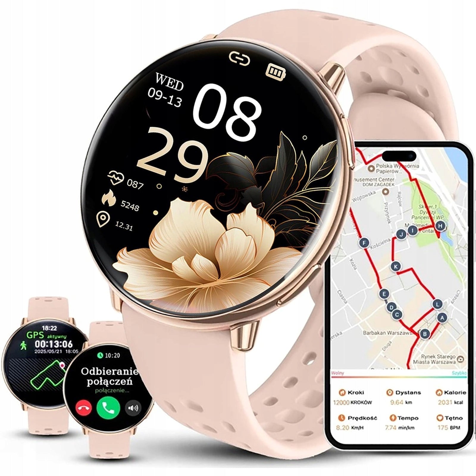 Women's watch SMARTWATCH RBN with GPS COMPASS BAROMETER CONVERSATION BATTERY 300