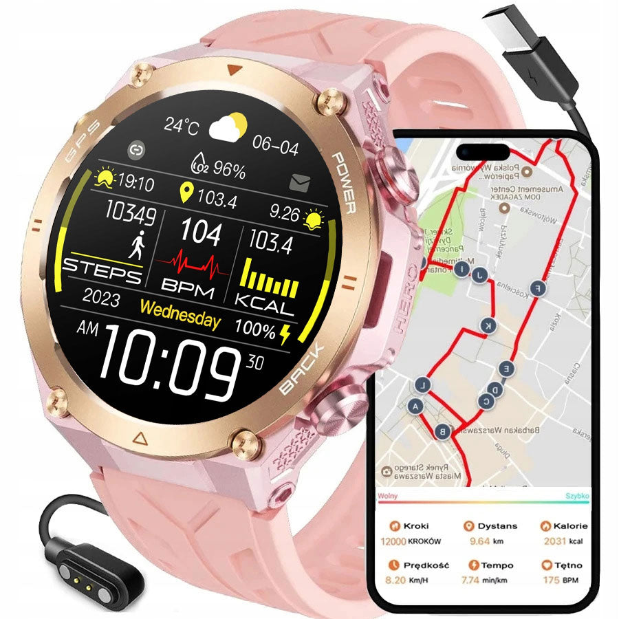 Women's watch SMARTWATCH RBN with GPS COMPASS BAROMETER CONVERSATION BATTERY 600