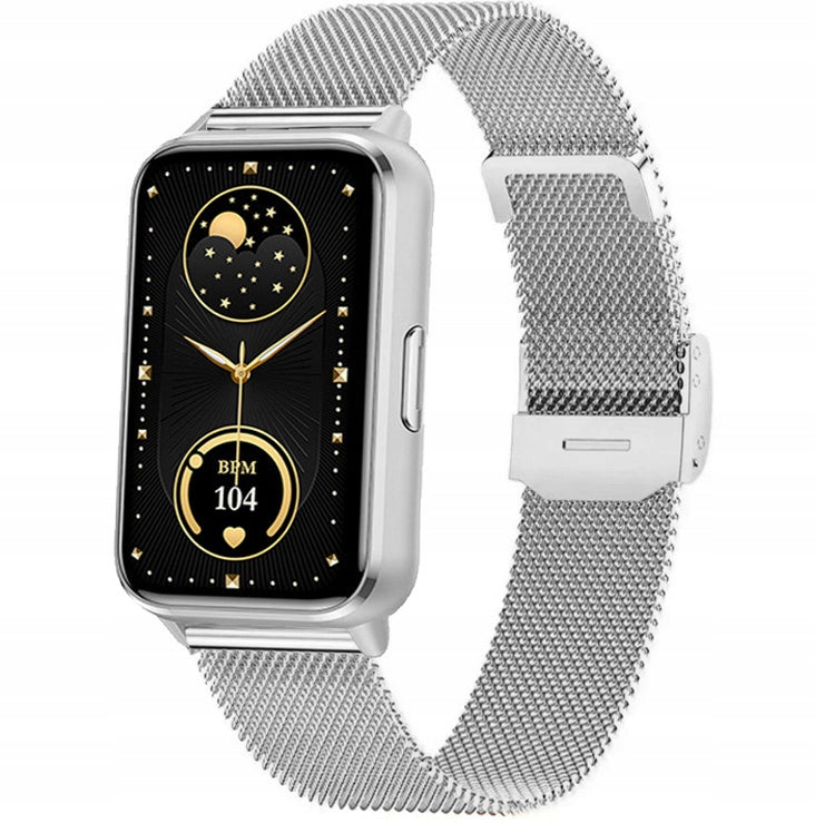 Women's watch SMARTWATCH RUBICON RNCF48 silver/ silver mesh