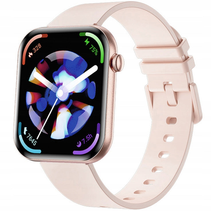 Women's watch SMARTWATCH RUBICON RNCF49 pink/pink silicone