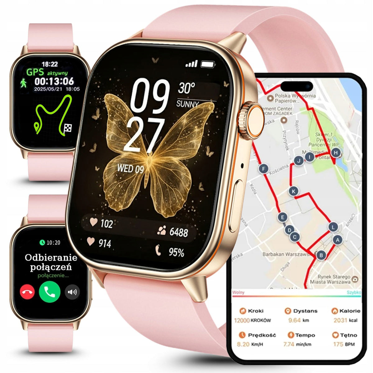 Women's watch SMARTWATCH RUBICON with GPS COMPASS TALK BATTERY 420