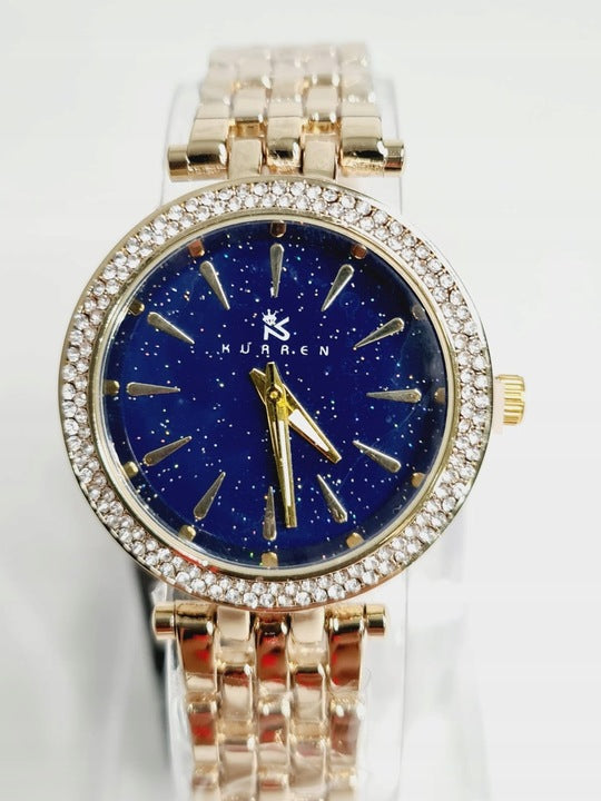 Women's watch gold bracelet rhinestones Z16 Brand Kurren