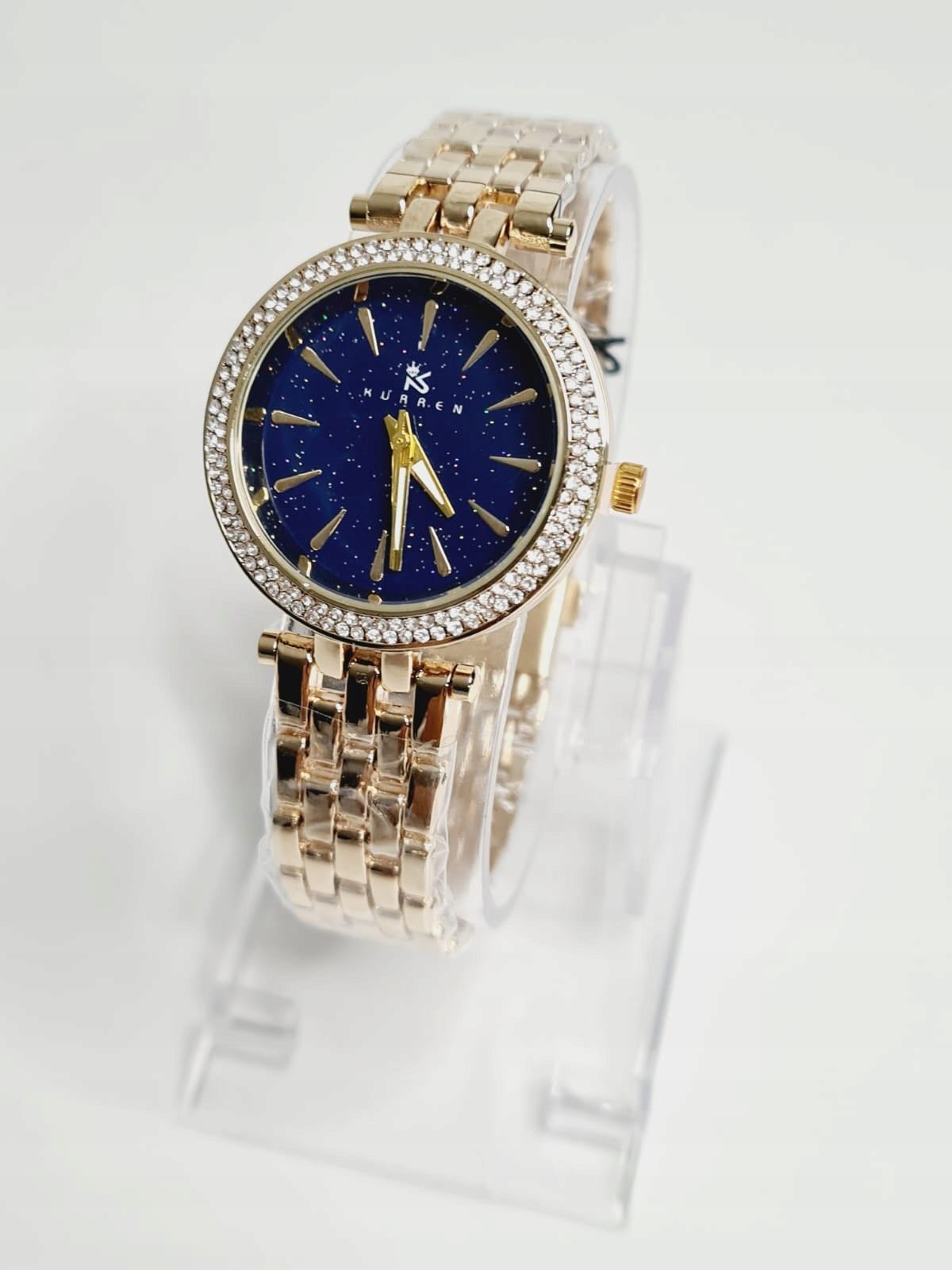 Women's watch gold bracelet rhinestones Z16