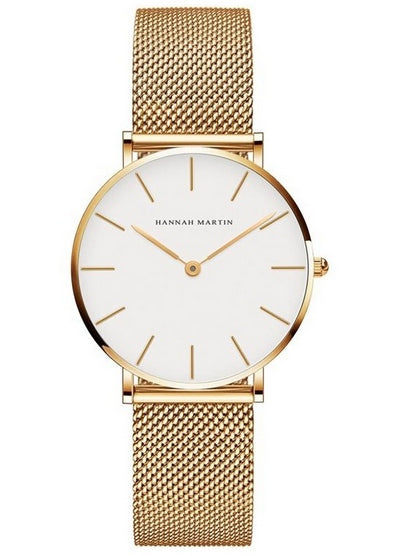 Women's watch gold elegant mesh bracelet nice convenient for gift