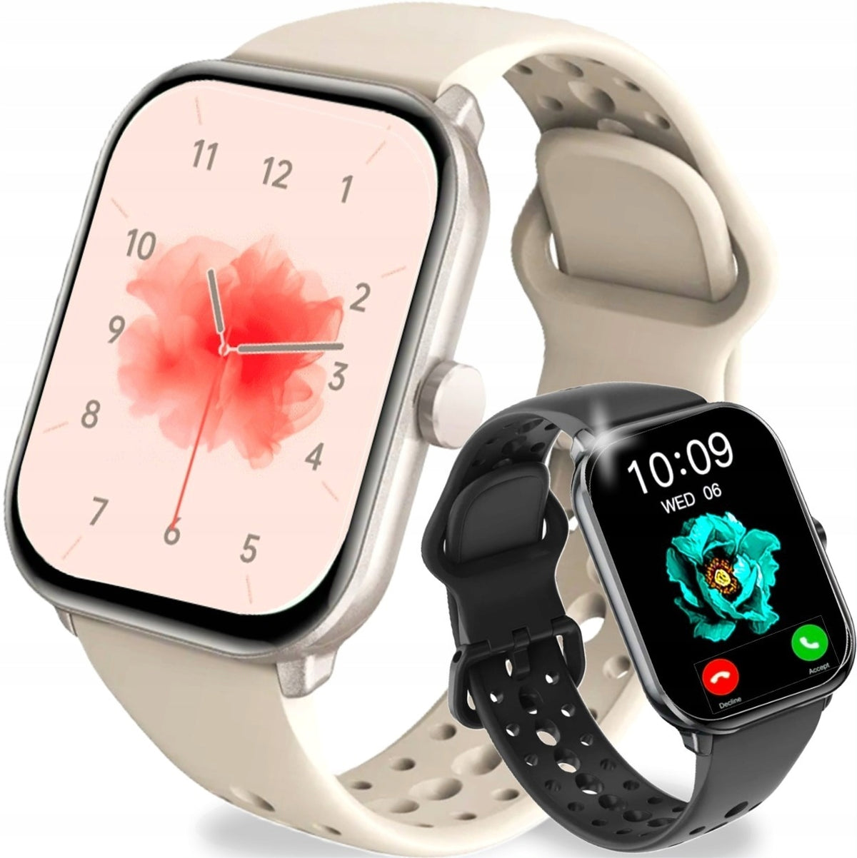 Women's watch large AMOLED 2,01 CALLS notifications sport LIGHT pulse