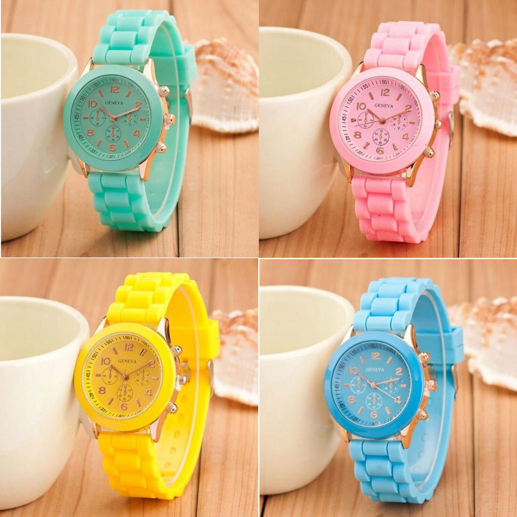 Women's watch on silicone bracelet in a box Brand no brand