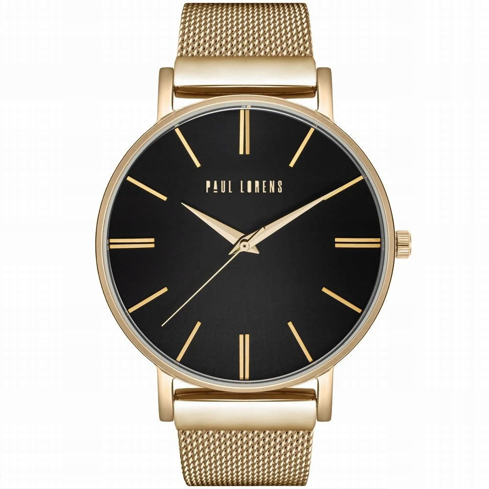 Women's watch set Paul Lorens JULIE black strap + mesh Brand Paul Lorens