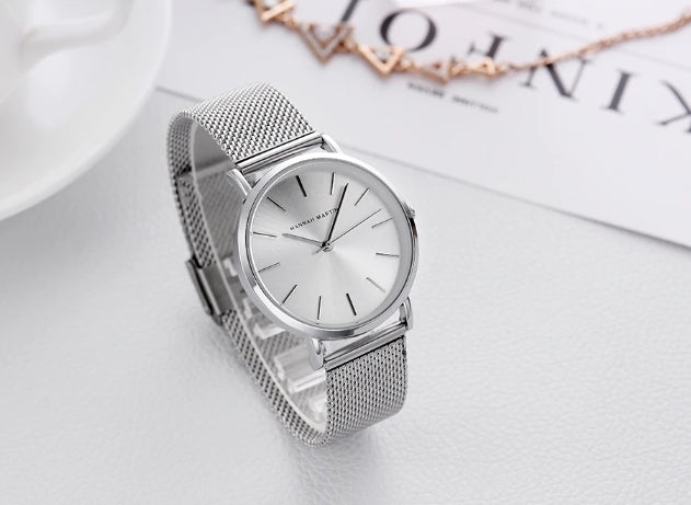 Women's watch silver mesh bracelet tasteful carnival Hannah Martin Brand Hannah Martin