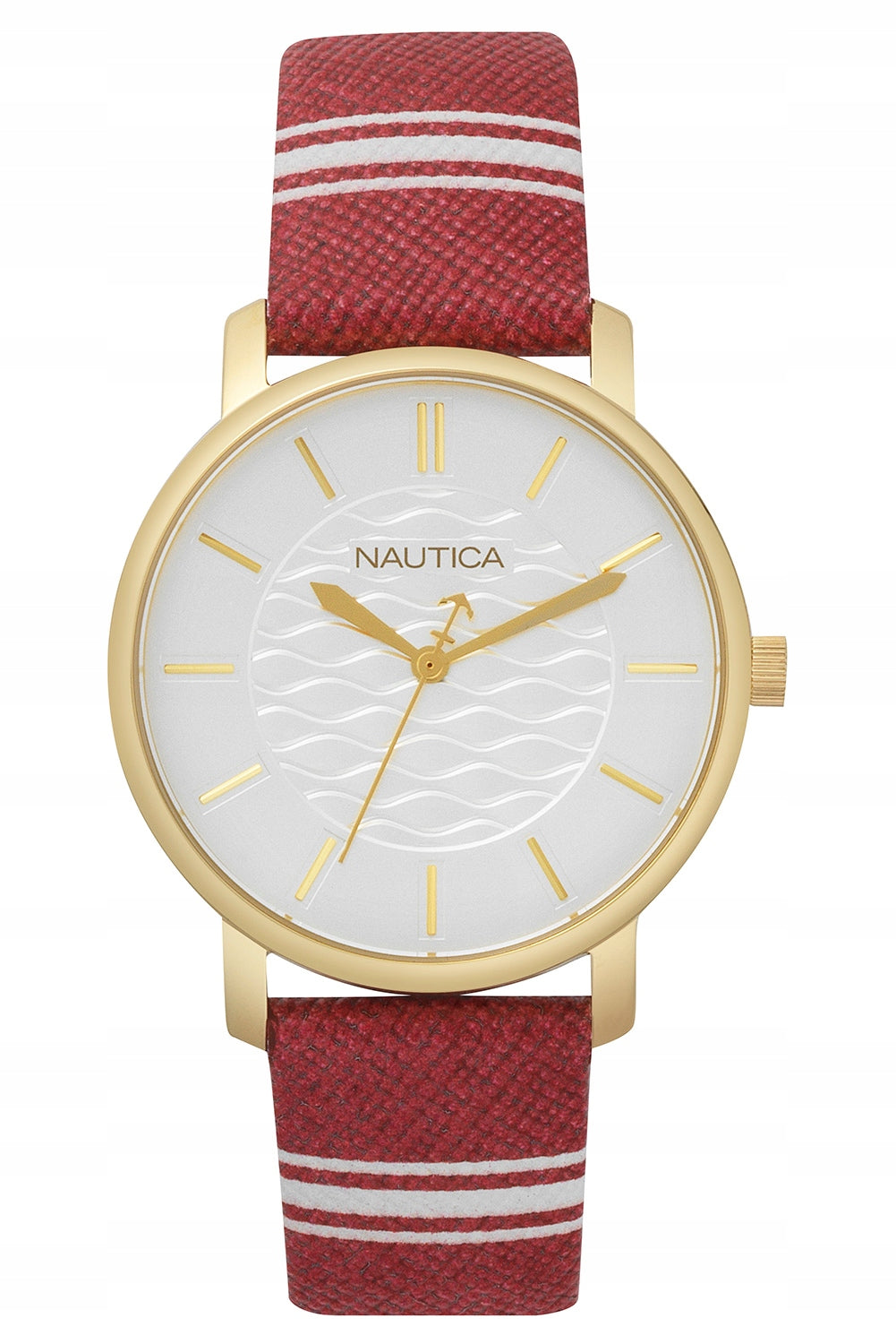 Women's watch waterproof on strap NAUTICA + mesh bracelet elegant Packaging status original