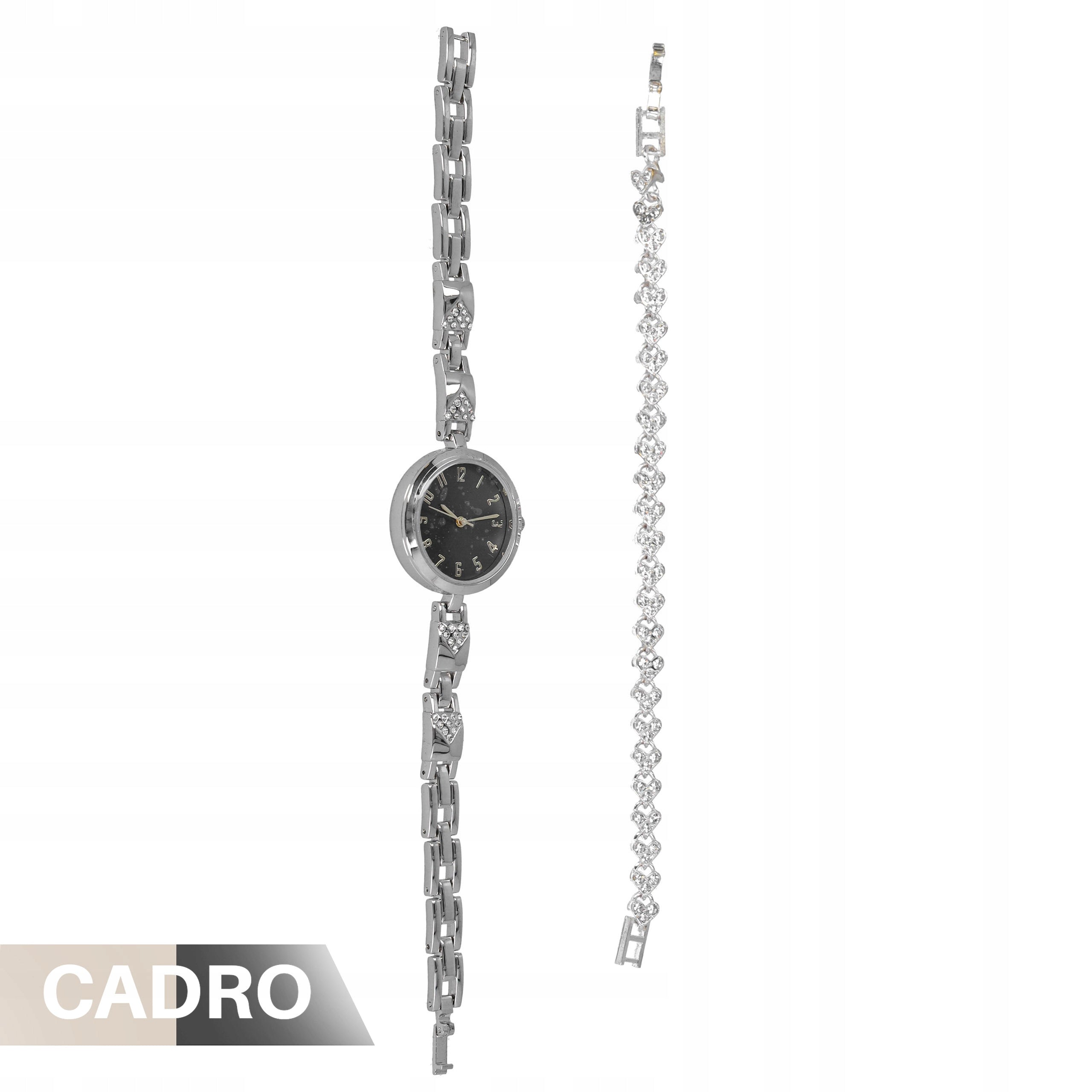 Women's watch with bracelet silver gift set for mom's wife Brand no brand