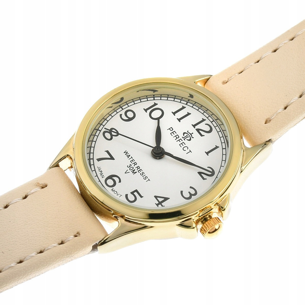 Women's wristwatch leather strap classic clear small Perfect