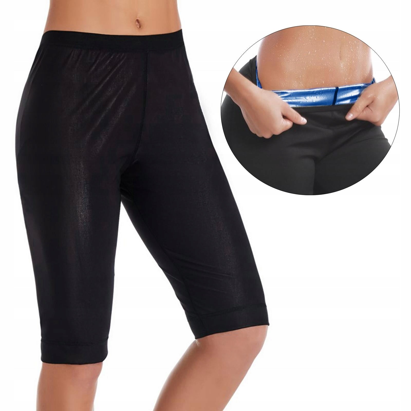 Womens Sweat Body Shaper Shorts Pants Hot Thermo Slimming Sauna Pants L XL Brand no brand
