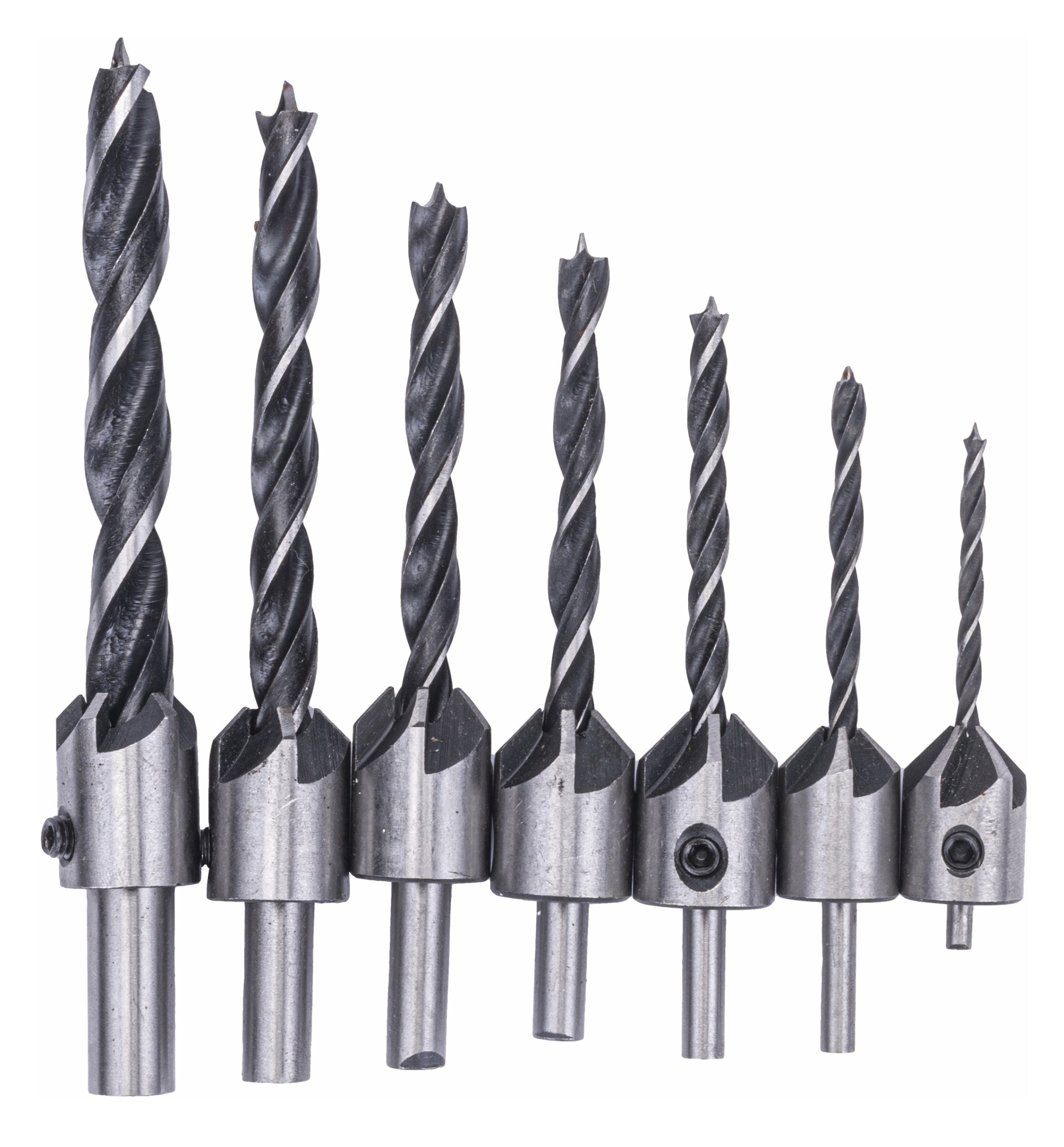 Wood Drill Bit Set with Drill Dredge 7 Drill length 120 mm