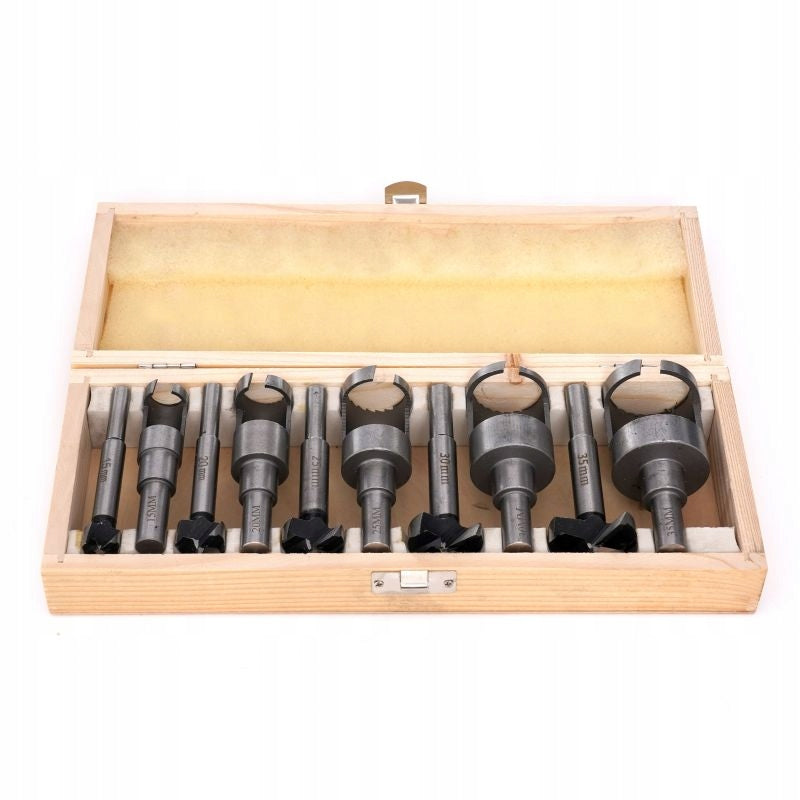 Wood Drill Bits and Cutters Set of 10el 15-35mm KD979