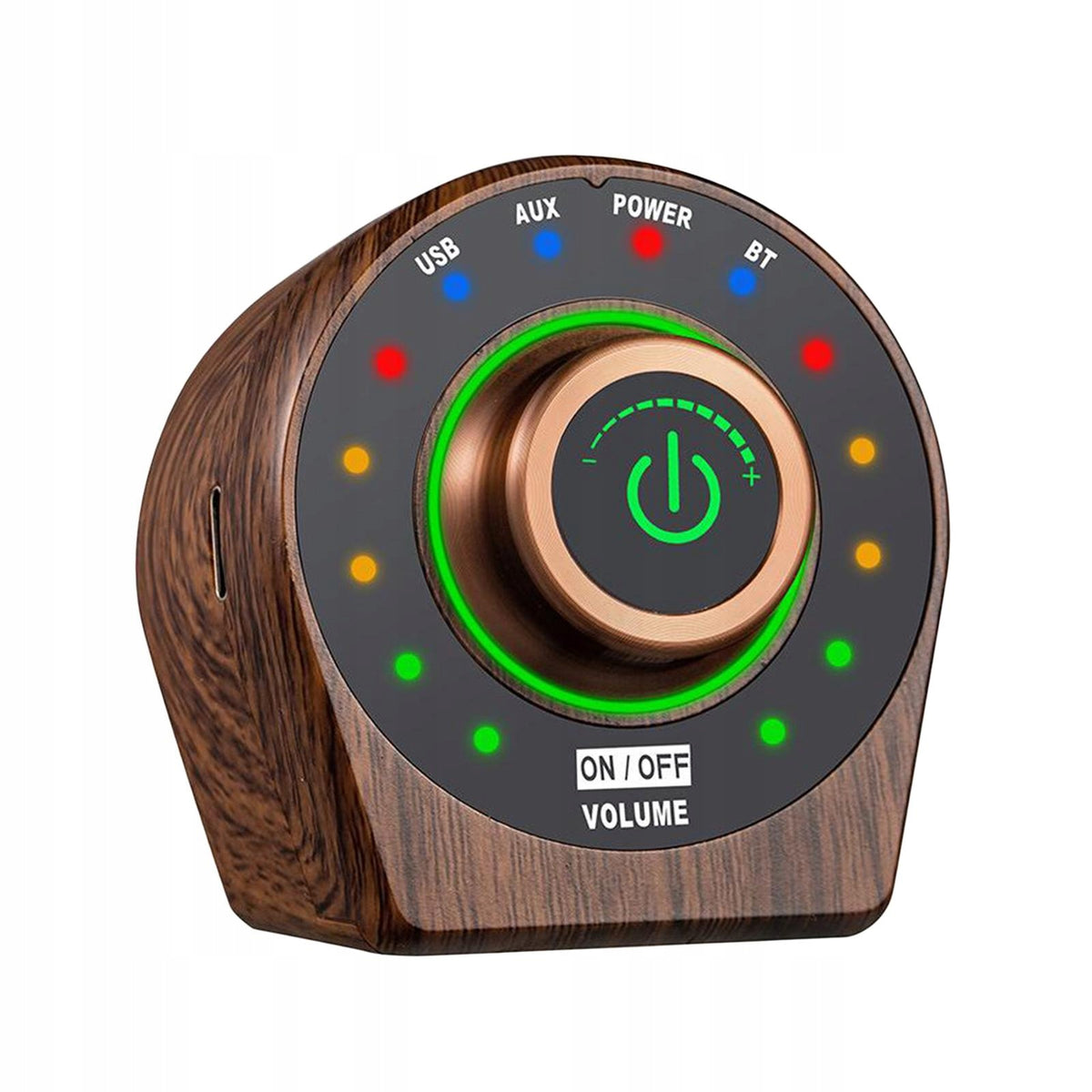Wood Grain 100W Mini Bluetooth 5.0 Power Amplifier