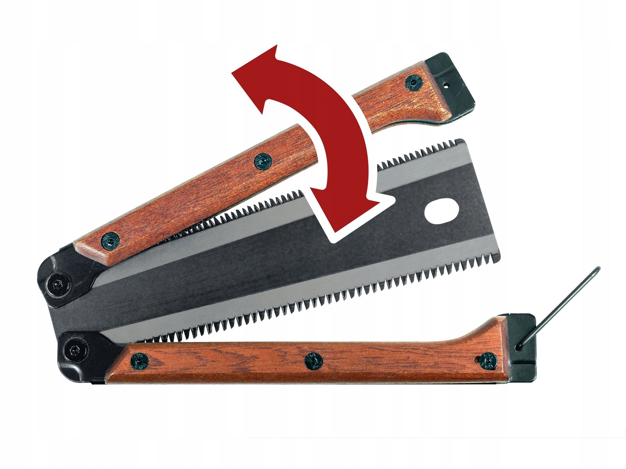 Wood Hand Saw Folding 300mm Double Sided Pocket Survival Brand Fortum