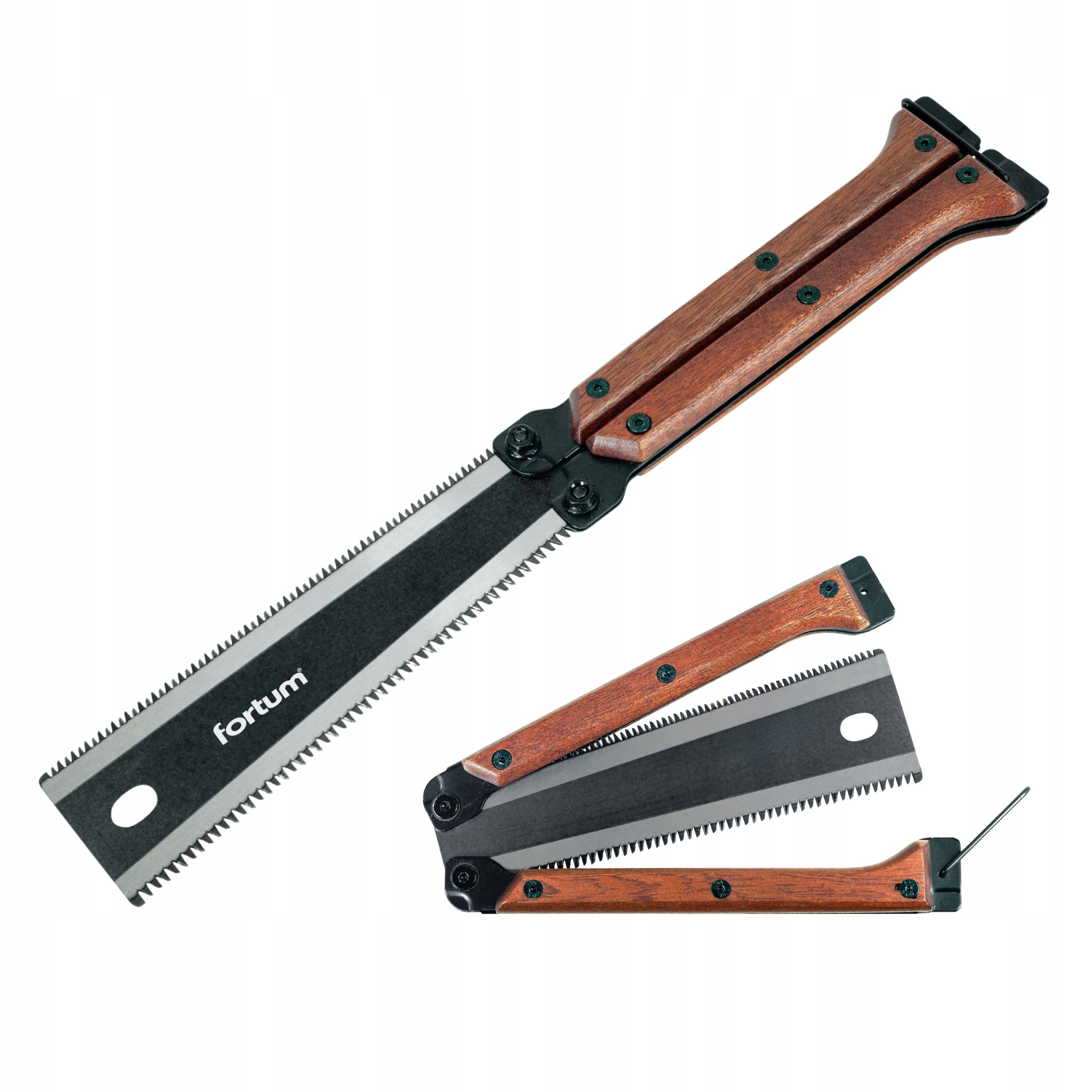 Wood Hand Saw Folding 300mm Double Sided Pocket Survival