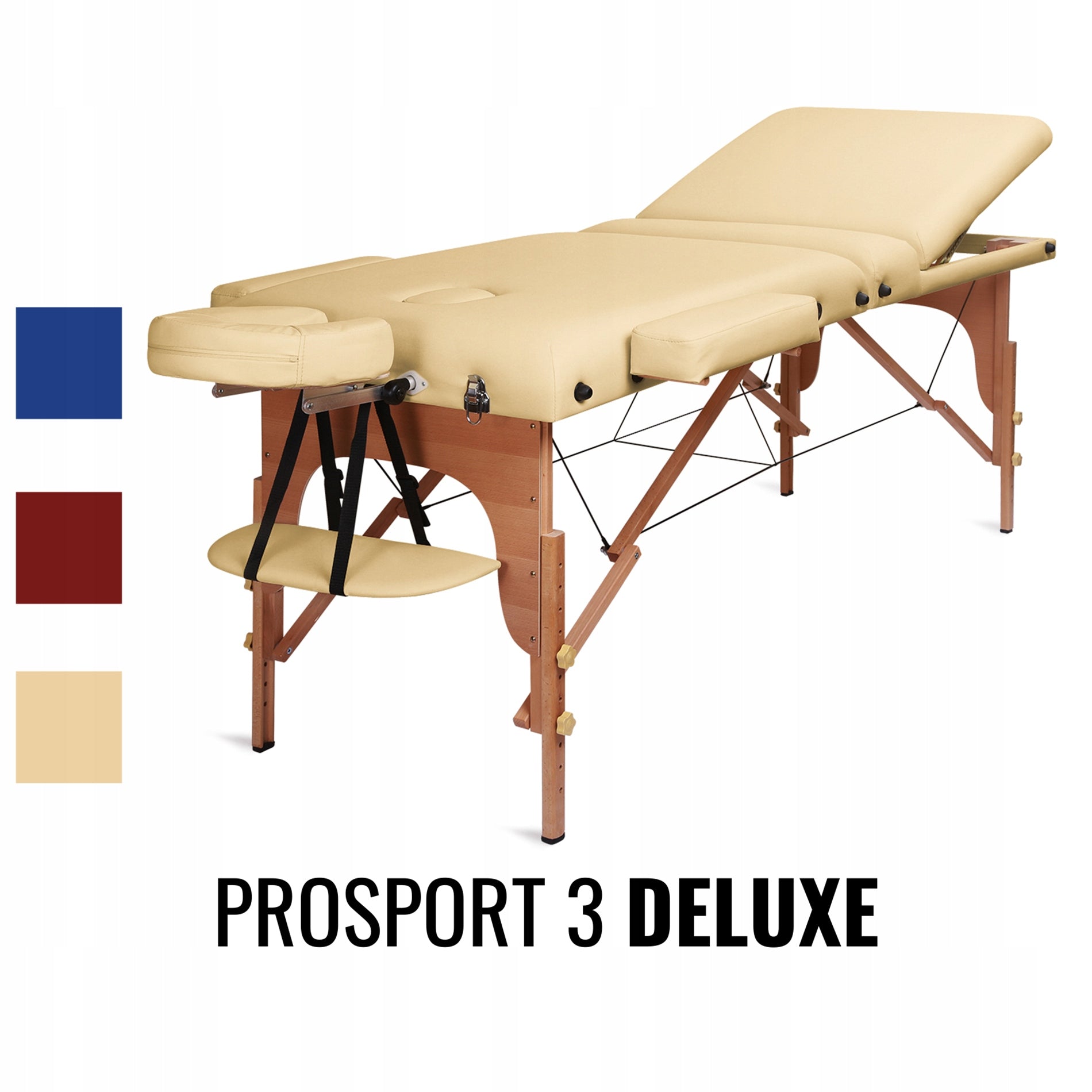 Wood Massage Folding Table Medimas Prosport 3 Deluxe, Beige Packaging status original