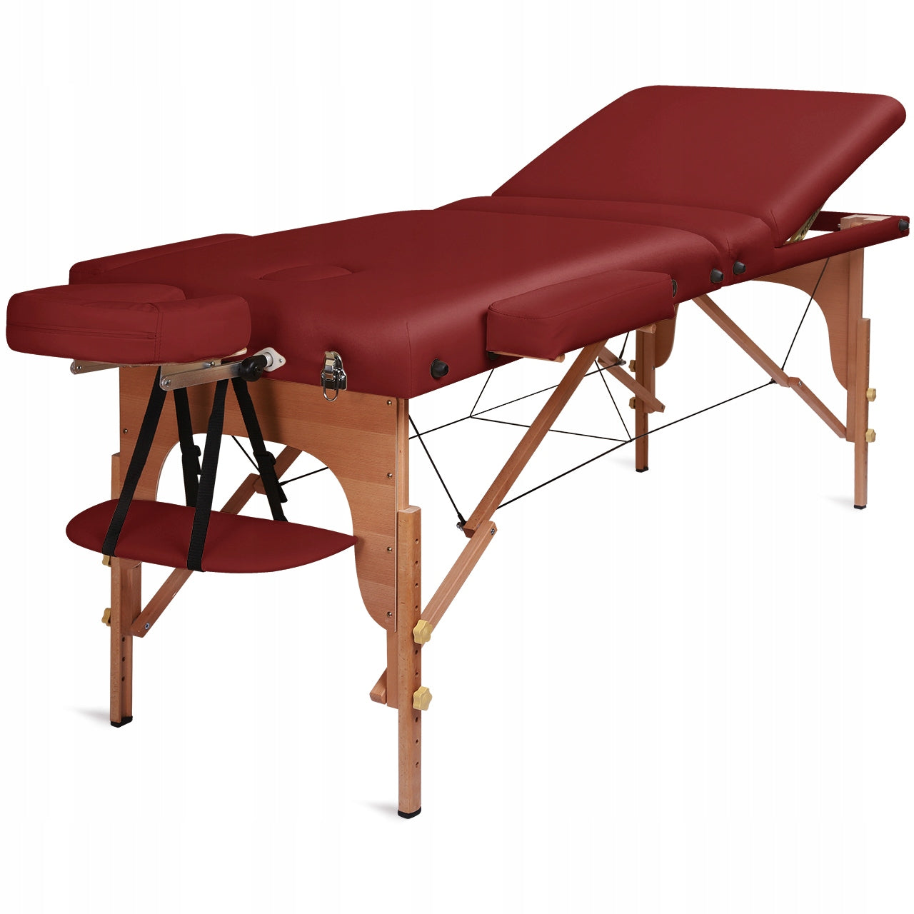 Wood Massage Folding Table Medimas Prosport 3 Deluxe, Red