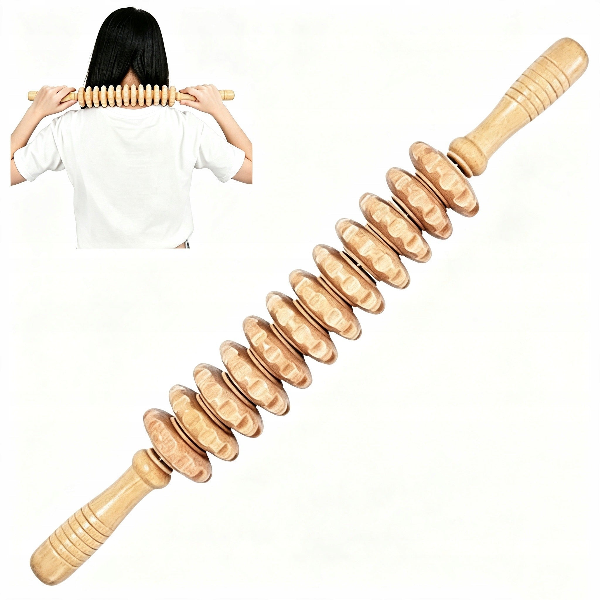 Wood Roller Massage Tools Lymph Drainage