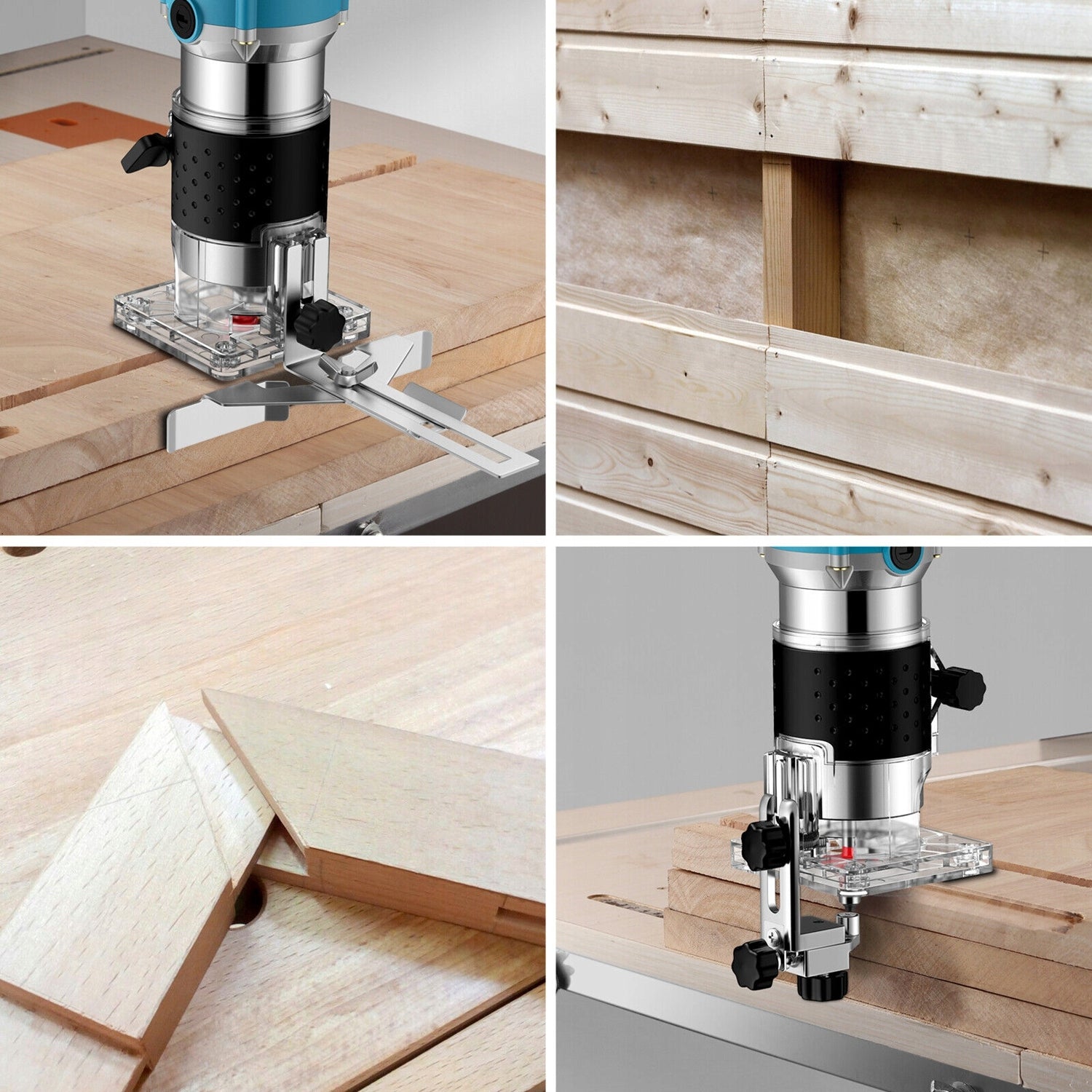 Wood Trimmer Milling Machine Electric Handheld 800w 30000rpm + 15 Cutters Manufacturer code 6TL0733EU327