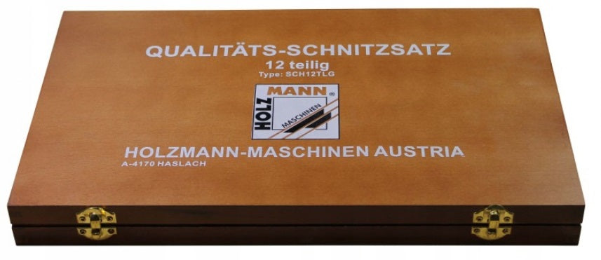 Wood carving chisels, set of 12 in cassette SCH12TLG Holzmann Manufacturer code SCH12TLG