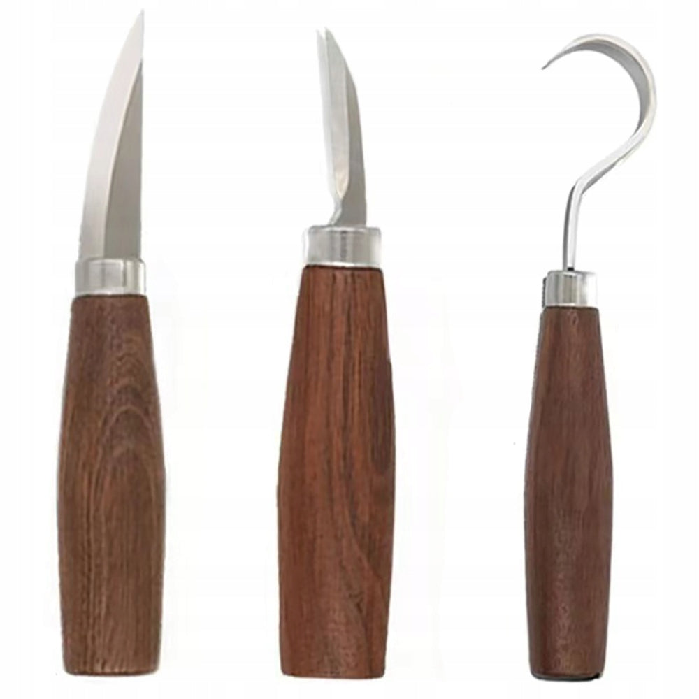 Wood carving knives woodcarving chisels carpentry woodcarving set 3 el.